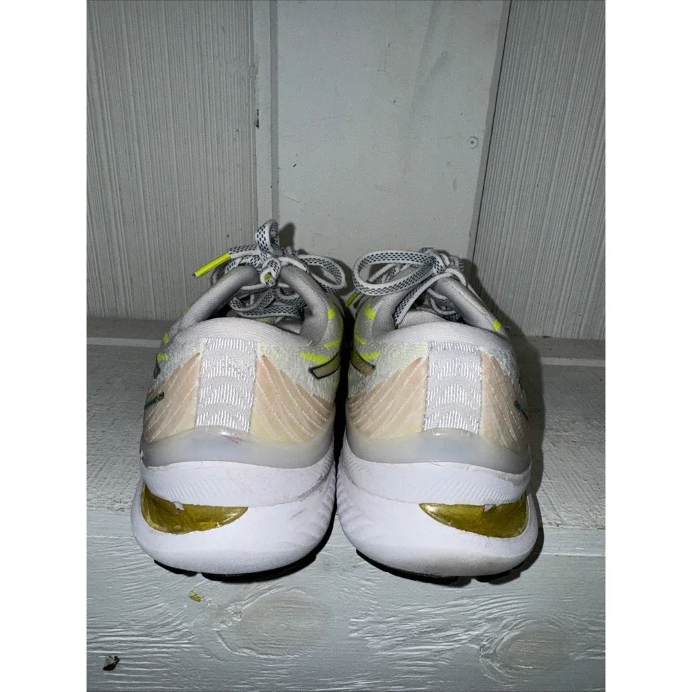 ASICS WOMEN'S‎ GEL-KAYANO 29 RUNNING SHOES SNEAKERS WHITE YELLOW SIZE 7